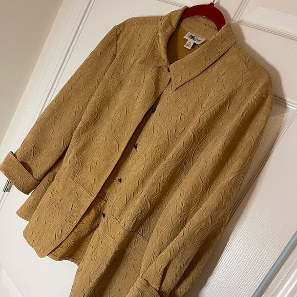 Faux suede Coldwater Creek PXL jacket - Picture 1 of 6